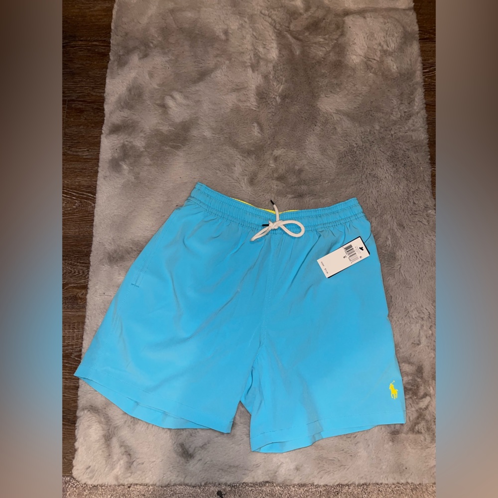 Blue Ralph Lauren Swim Trunks